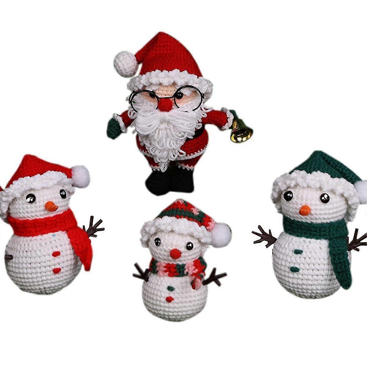 Beginner Crochet Kit Succulent Christmas Series Crochet Kit With Instruction Tutorials Video Tutorials Yarn Hook Needles