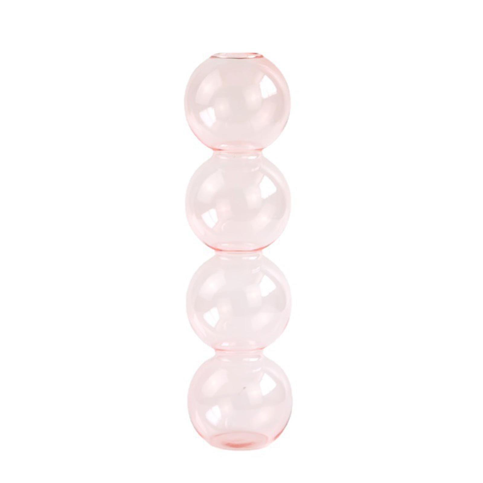 Multi-size Vase Vase Glass Bottles Transparent Three Balls In Wind Ornament