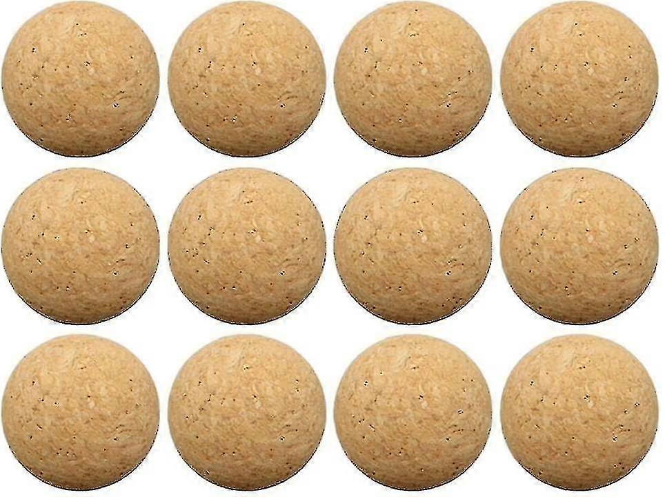 テーブルサッカー用コルクボール12個、非常に静かに天然コルクボール(直径36mm)