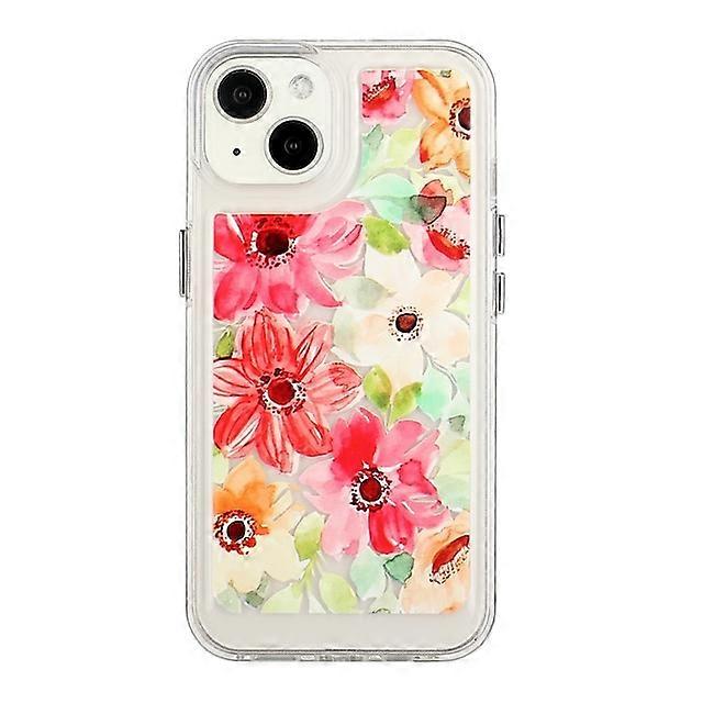 Phone Case For Apple Back Cover iPhone 14 Pro Max 14 Plus 13 12 11 Pro Max Mini X XR XS Bumper Frame Soft Edges Non-Yellowing Flower TPU PC