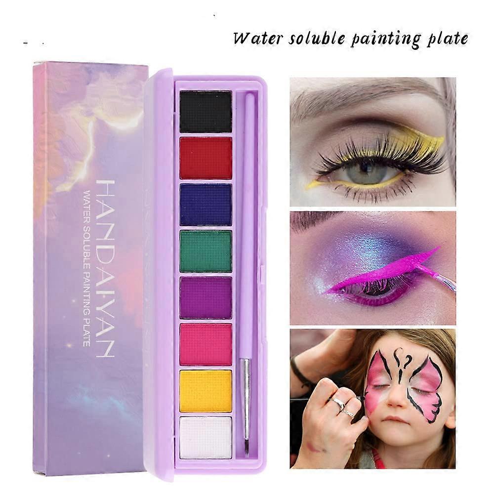 UV Glow Split Cakes Neon Rainbow Water actived eyeliner Face Paints Body Painting Makeup eyeshadow