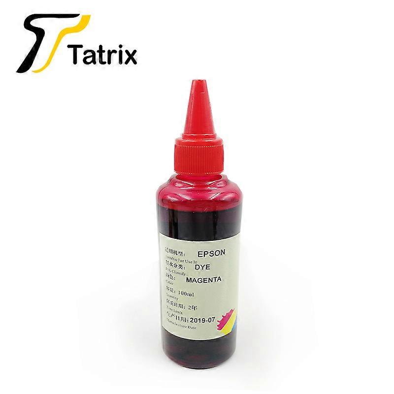 Tatrix 6 X 100ML Encre de recharge pour cartouches Epson, encre photo à colorant pour imprimante à jet d’encre Epson.