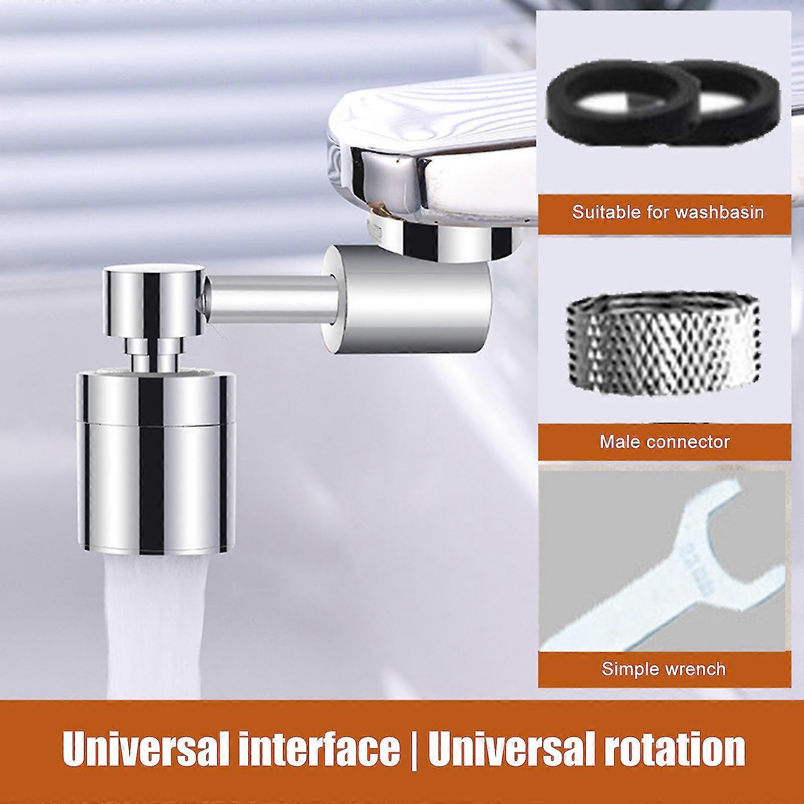 Universal 1080 svingbar forlengelse kran luftfilter rotere Robotic Arm Tap Extender sammenleggbar kjøkkenvask kran kran