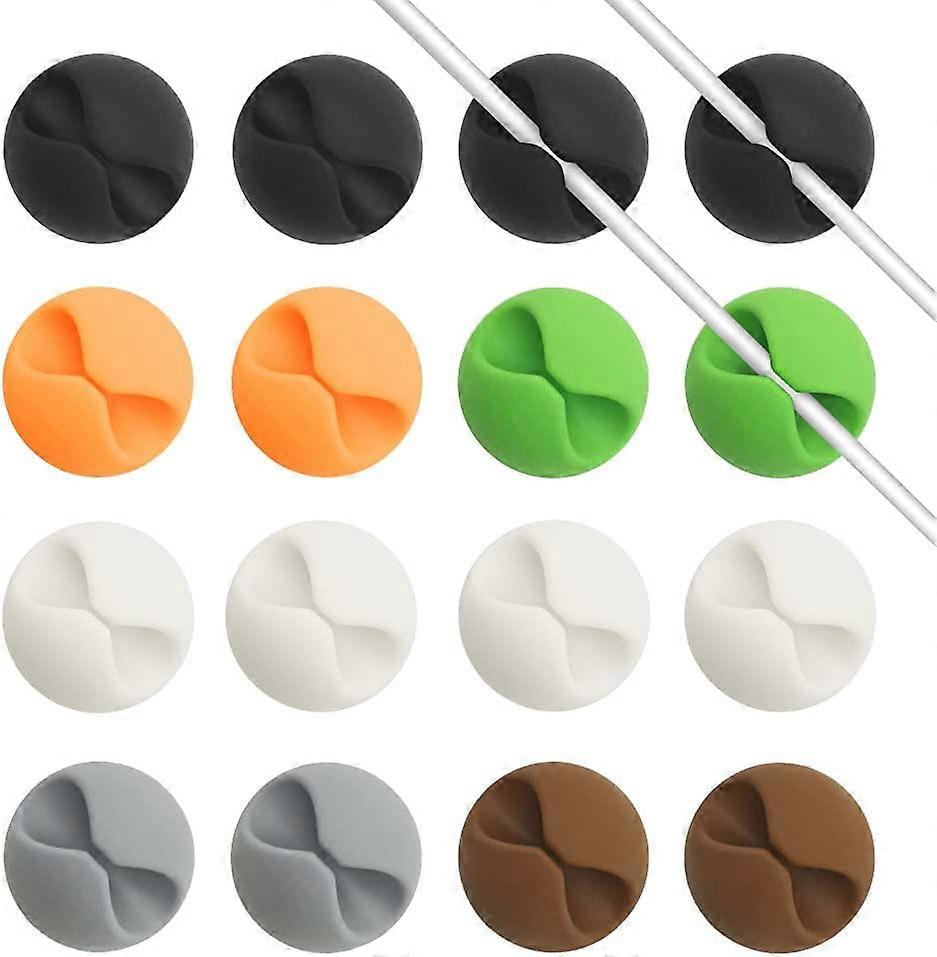 Cord Cable Organizer for Desk 16 Pack, Car Cable Clips, Wire Management Clips