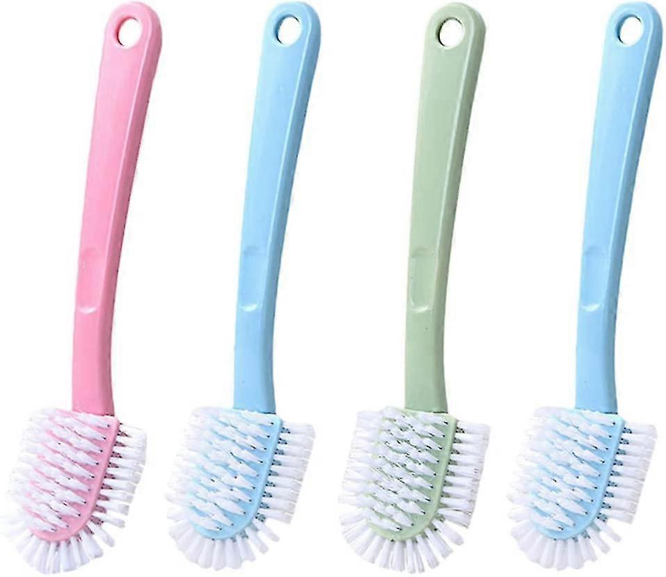4 Pcs Long Handle Scrub Brushes