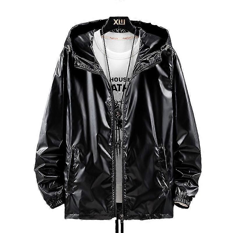 Jaqueta Refletiva Masculina Impermeável Soft Shell Jaqueta Esportiva com Capuz