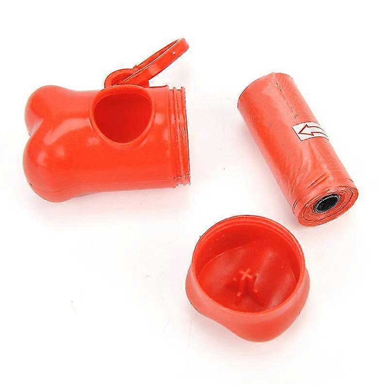 1Pc Pet Waste Bag Dispenser For Dog Poop Bag Bone Shape Small Dog Waste Poop Bag Dispenser Holder With Leash Clip Accessories