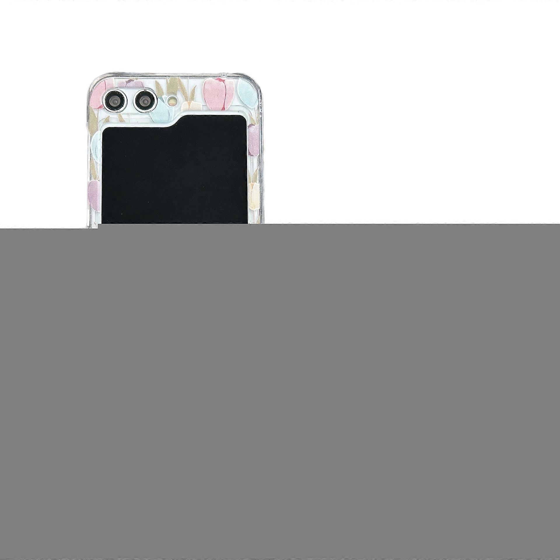 For Samsung Galaxy Z Flip 6 phone case with wristband, cute crystal clear phone case, sparkling bracelet wristband, hinge protection phone case Samsun