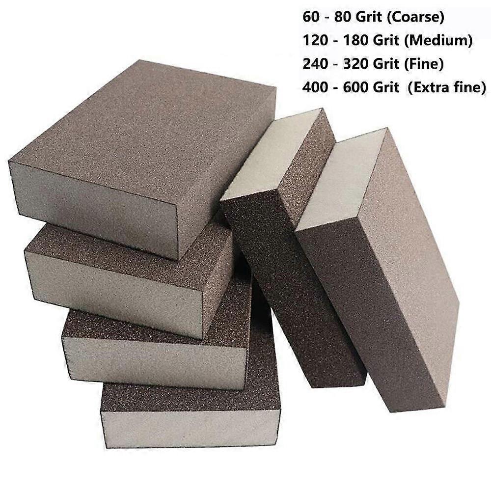 5/10/20/50pcs Grit Foam Sanding Block Wet/Dry Sandpaper Sponge Abrasive Pads Polishing(Available in four specifications)
