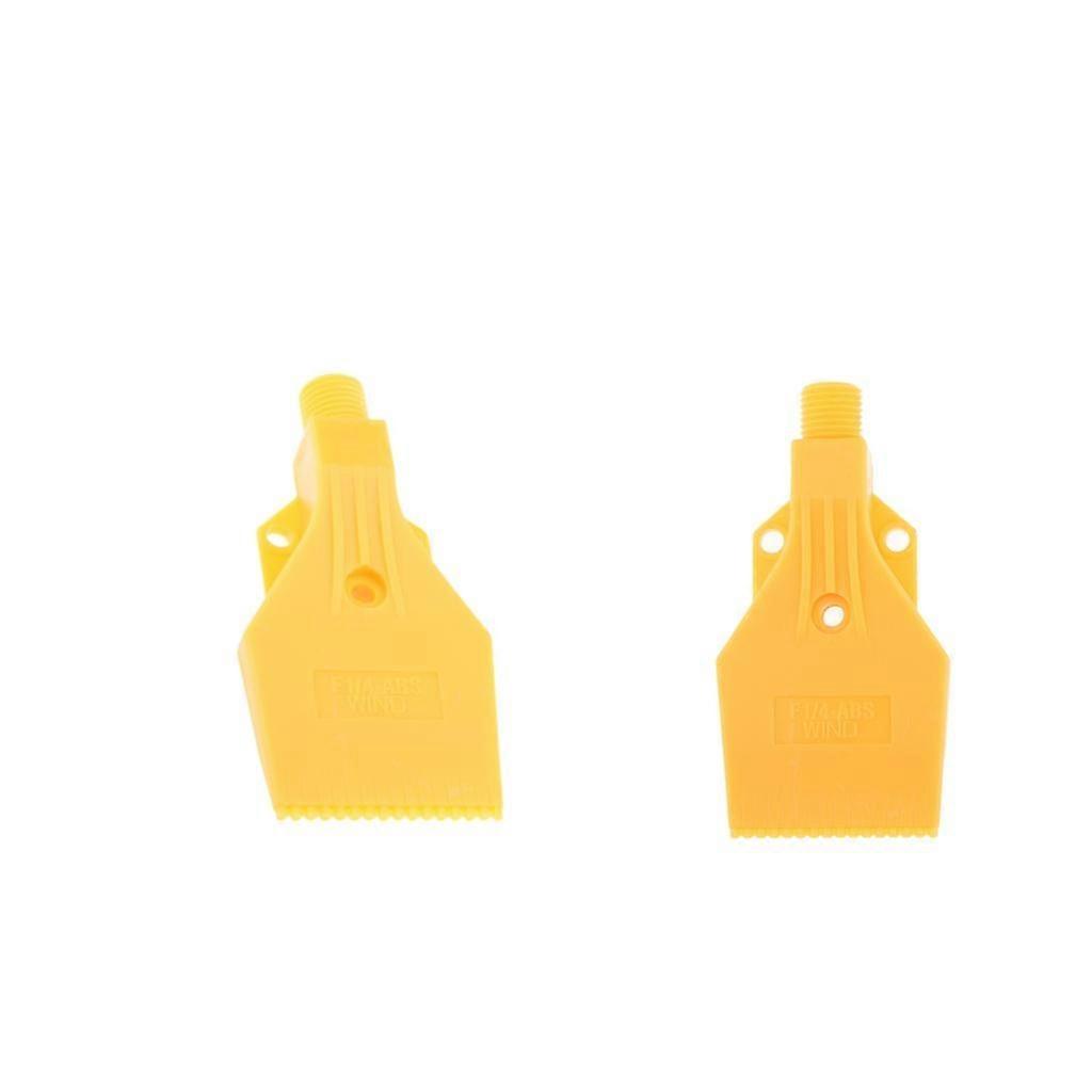 1/4" Thread Size, Flat Wind Jet Air Blowing Nozzle Spray 46mm 2pcs