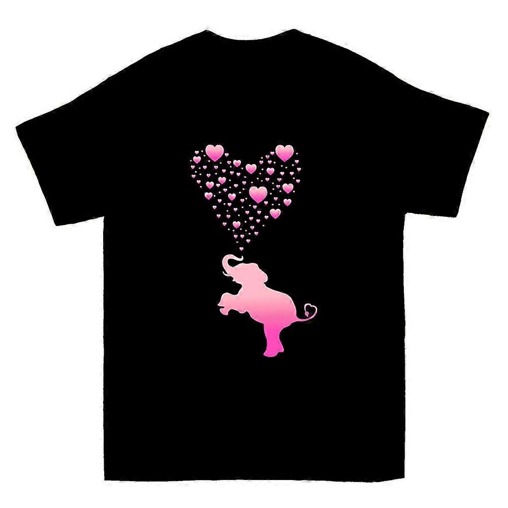 Tričko Slon s růžovými bublinami srdce