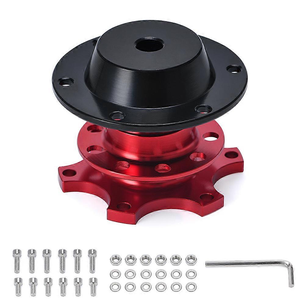 LZONE - Universal Steering Wheel Quick Release Hub Boss Kit Wheel Hub Adapter For 6 hole Steering Wheel Hub JR3859