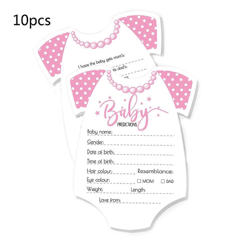 10 Pcs Prediction and Advice Cards for Baby Shower Game New Parent Advice Book