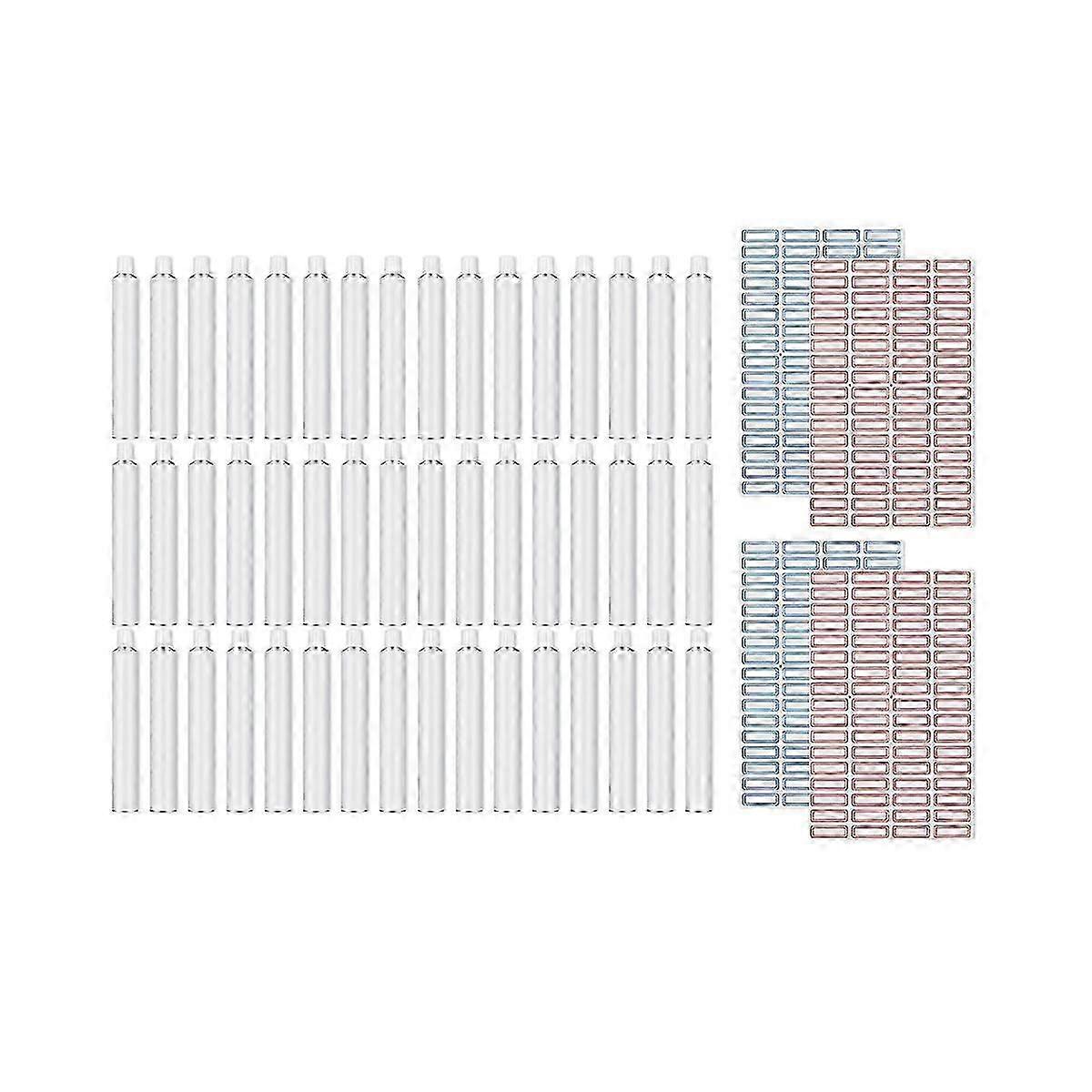 48 Pcs Empty Aluminum Paint Tubes 20Ml Paint Tubes for Making Paint and Store Remaining Paint Acryl
