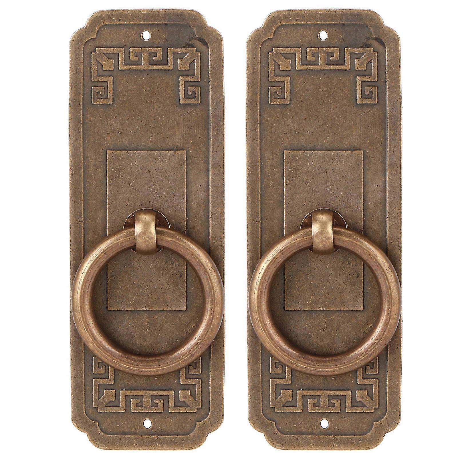 2 Sets Chinese Style Handle Single Hole Door Pull Knobs for Kitchen Cabinet Furniture Hardware10cm