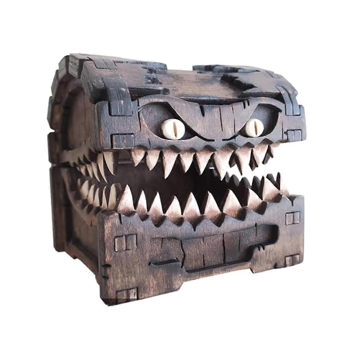 Devil Box Storage Wooden Spliced Building Blocks DIY Colored Graffiti Crafts Decoration
