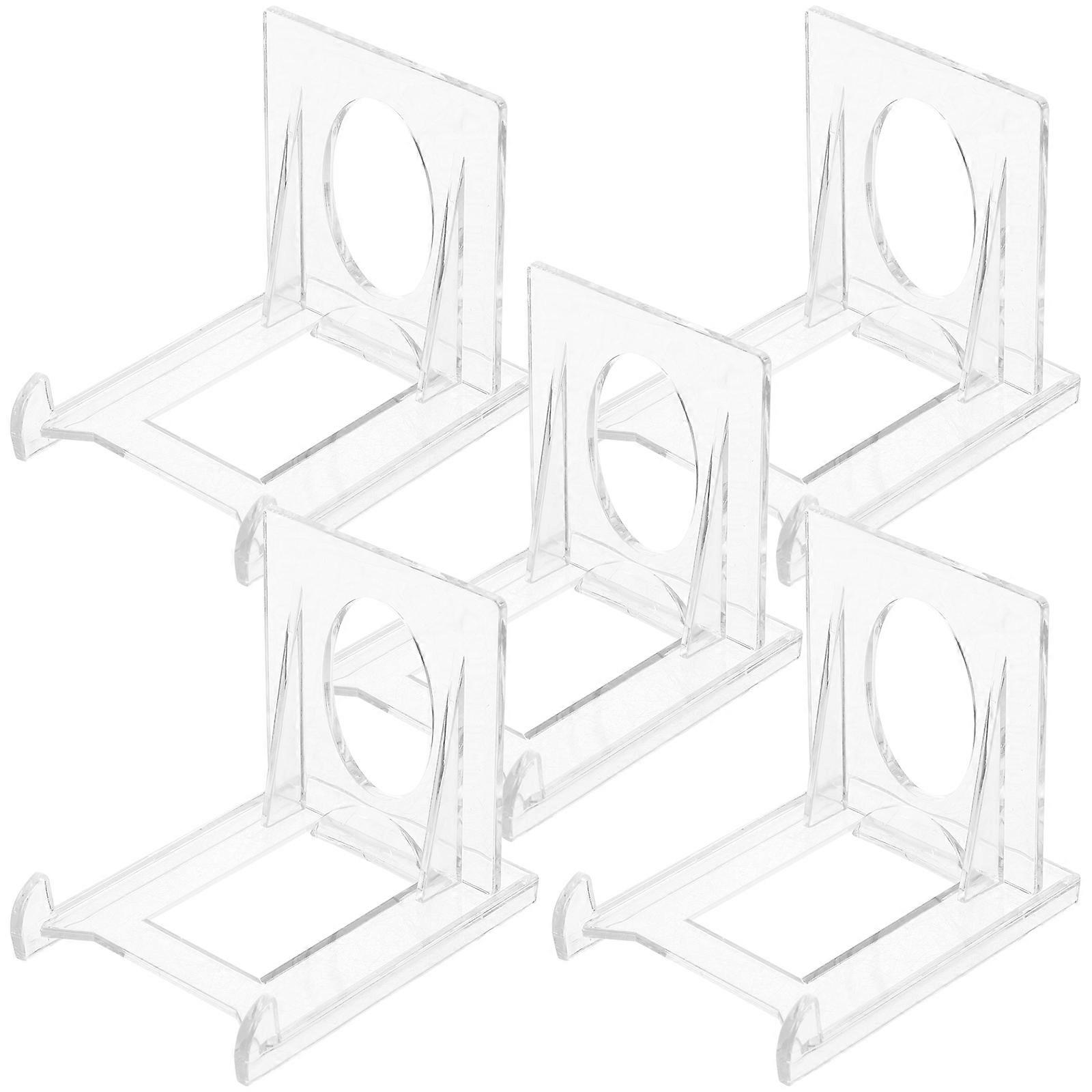 5pcs Acrylic Display Rack Display Stand Card Display Stands Cards Display Rack