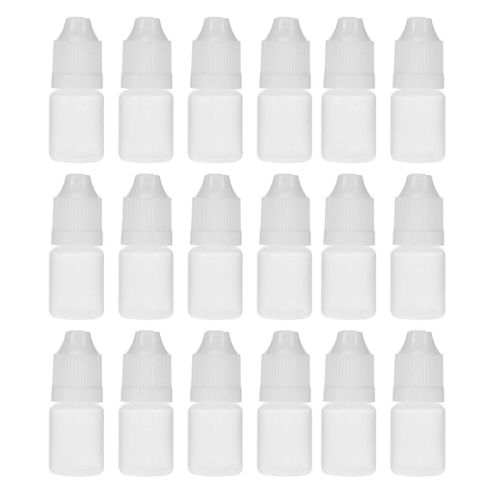20pcs 5ml Eye Liquid Empty Dropper Bottles Plastic Squeezable Dropper Bottles
