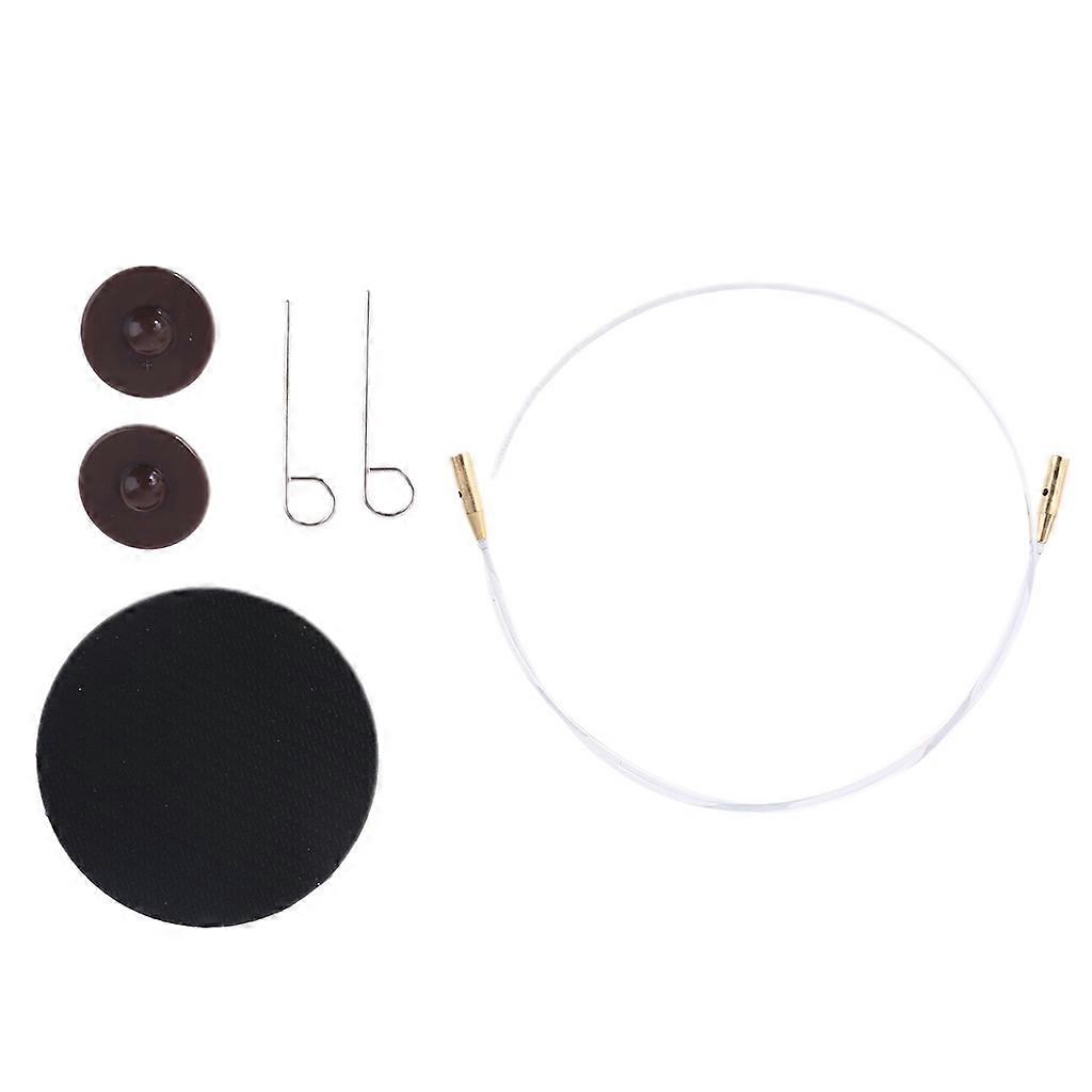 Interchangeable Knitting Needle Cable End Caps Connector Kit for DIY Knit Weaving Craft Tools
