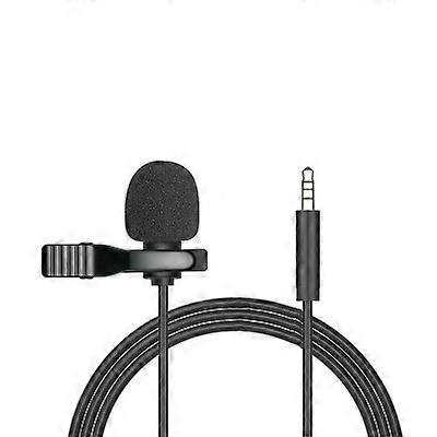 3.5mm Lavalier Microphone Lapel Buttonhole Micro Tie USB Type-C Mobile Cell Phone Smartphone Gaming 1.5m Wire Mic Mini Mikrofon