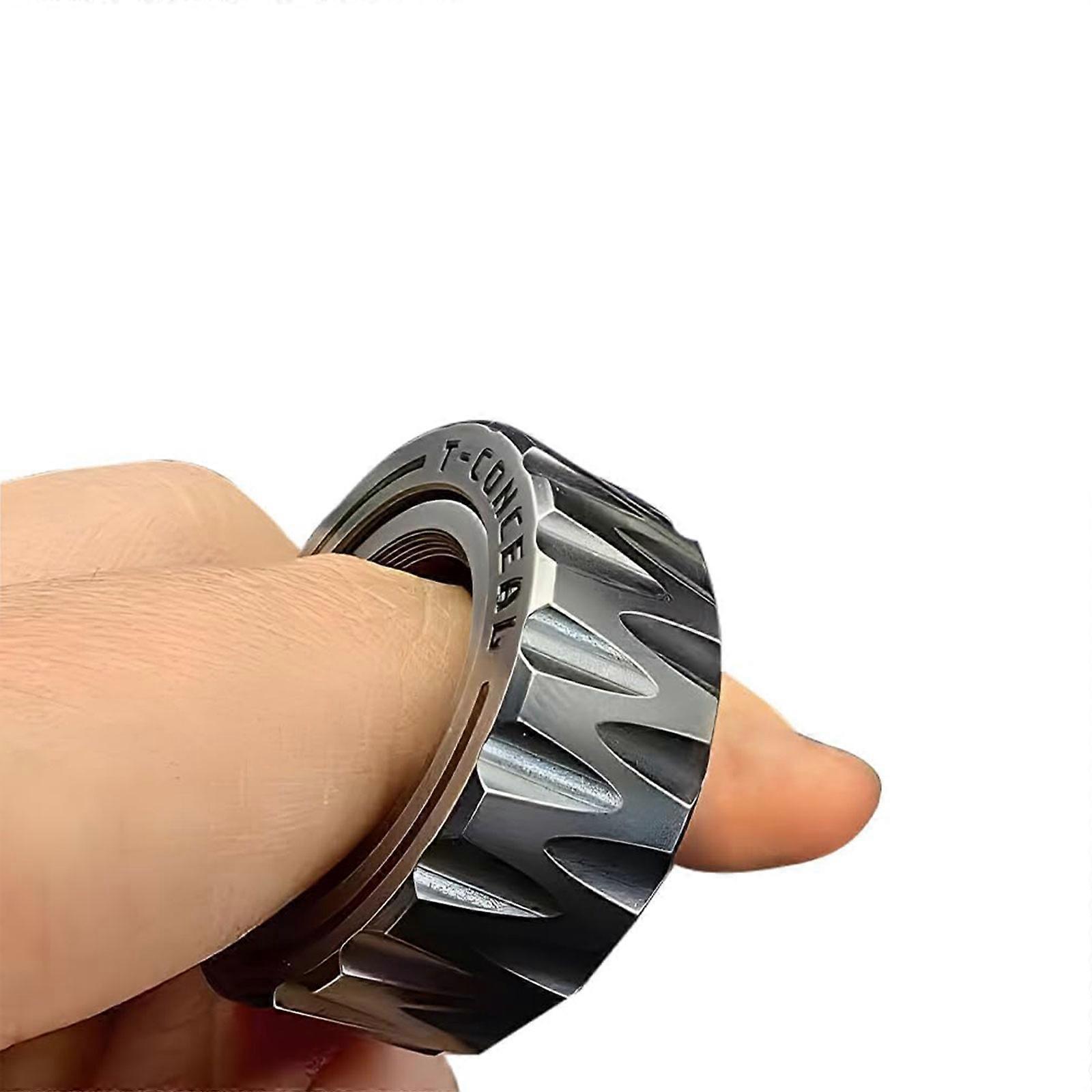 الفولاذ المقاوم للصدأ دراجة نارية الإطارات تململ الدائري، ومكافحة الإجهاد الإغاثة الاصبع سبينر لعبة للبالغين الأطفال