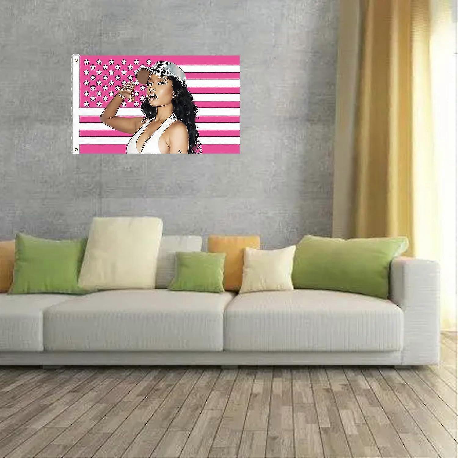 Nicki Minaj Flag Pink Niki American Flag Nicki Rapper Minaj Flag Nicki ...