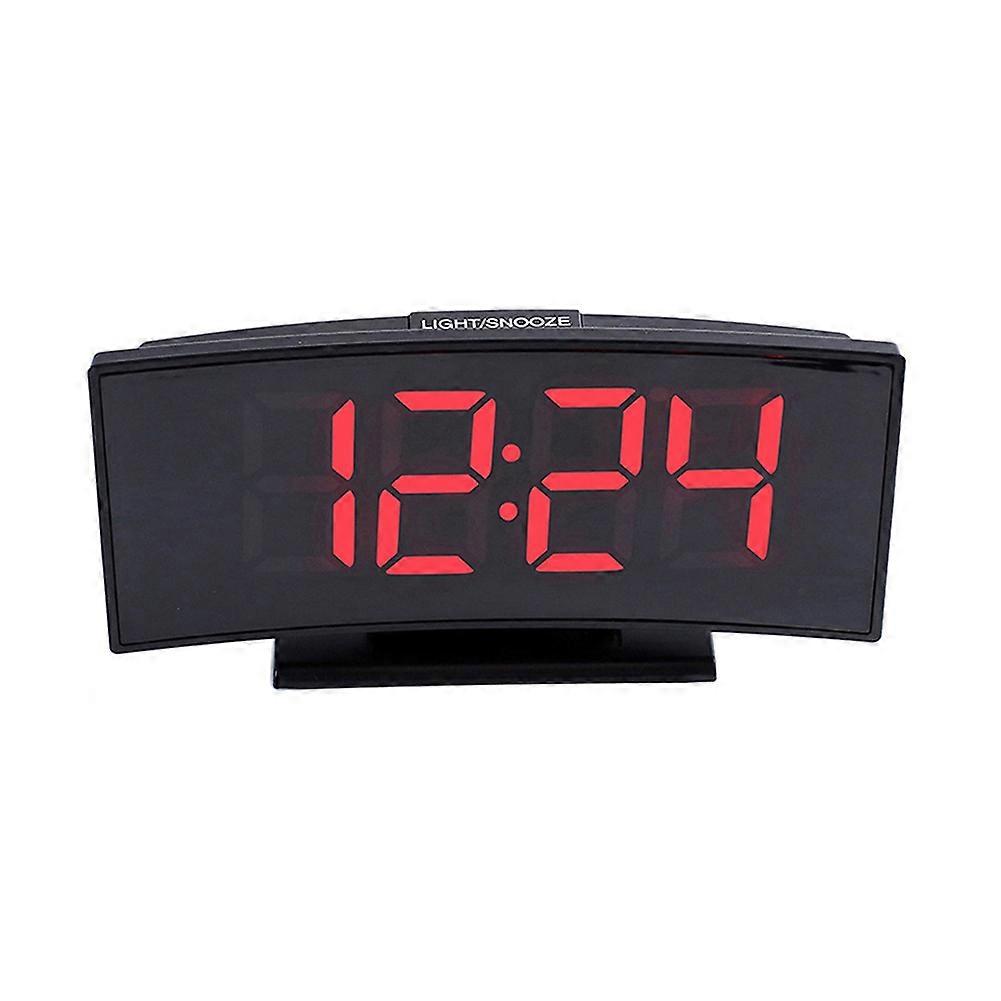 Digital LED Big Screen Temperature Display USB Snooze Home Desk Alarm Clock Qinhai