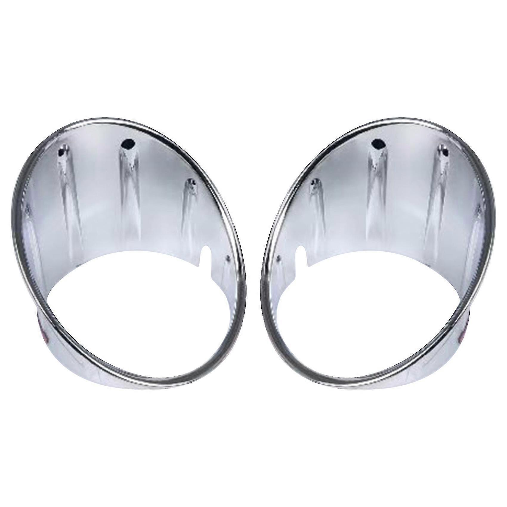 For Mini Cooper R55 R56 R57 R58 R59 Chrome Fog Lamp Light Cover Front Bumper Ring Trim 51117248791