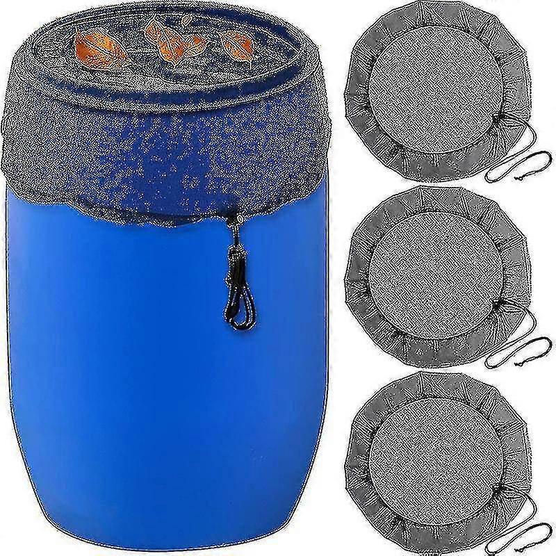 3 Pack Mesh Cover Netting Rain Barrels Water Collection Buckets Tank Rain Harvesting Tool Protector For Outdoor