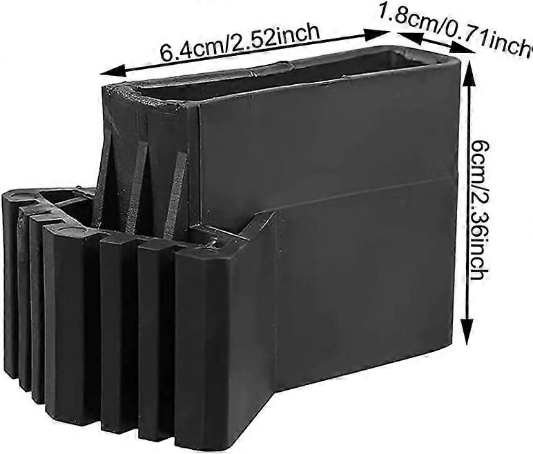 Promozione invernale, Set di 4 piedini in gomma antiscivolo, protezioni per i piedi in gomma, imbottito sotto i piedi, piede per scala e piedini di sicurezza (nero)