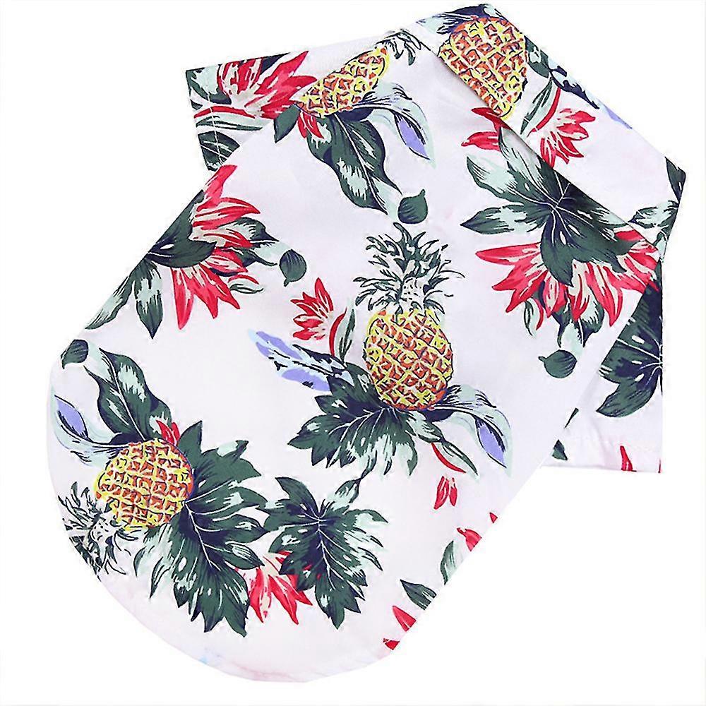 Pineapple-print Dog Shirt Cat And Puppy Adjustable