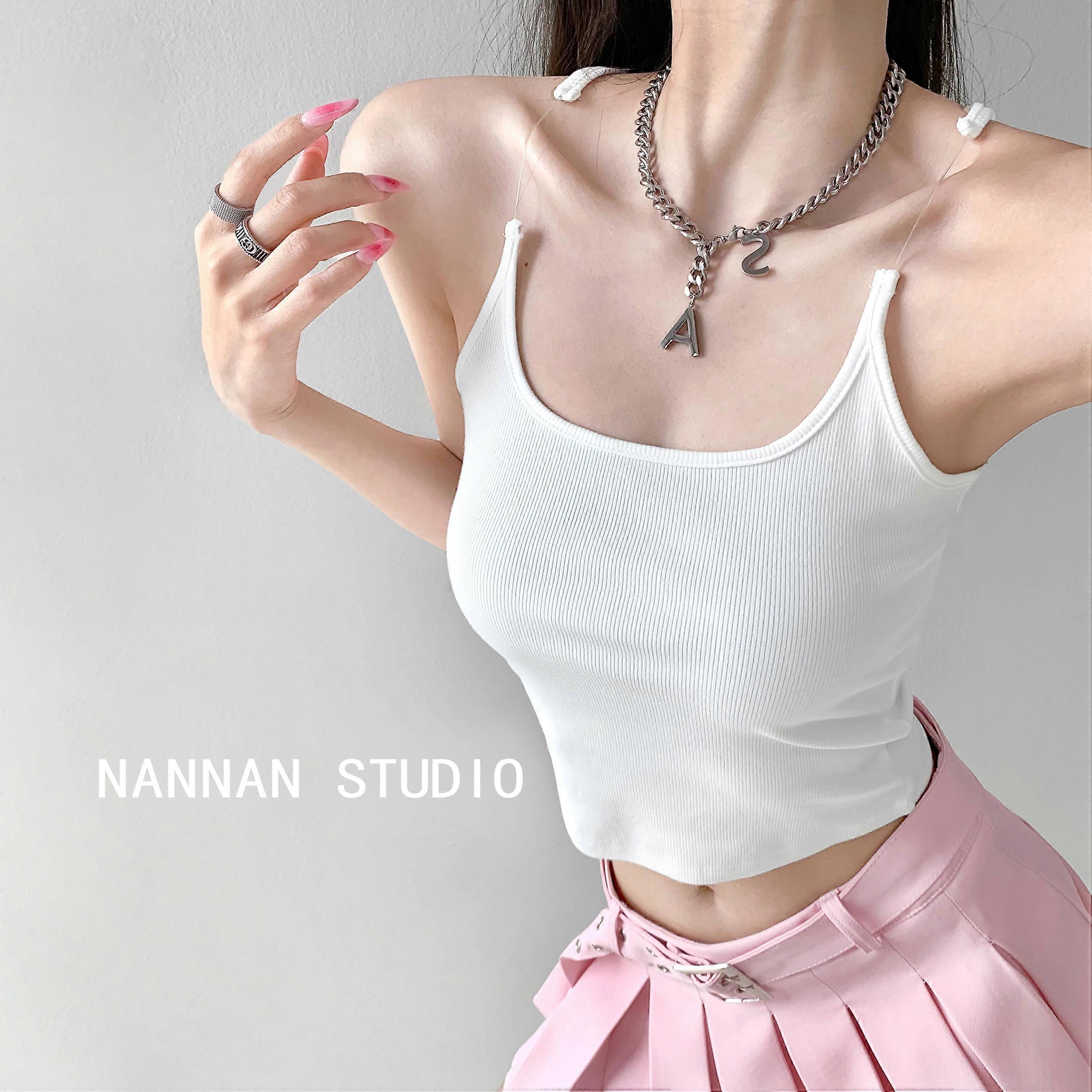 Simple Visual Magic High-End Invisible Shoulder Strap Camisole Women's Summer Slim-Fit Sleeveless Inner Base Top