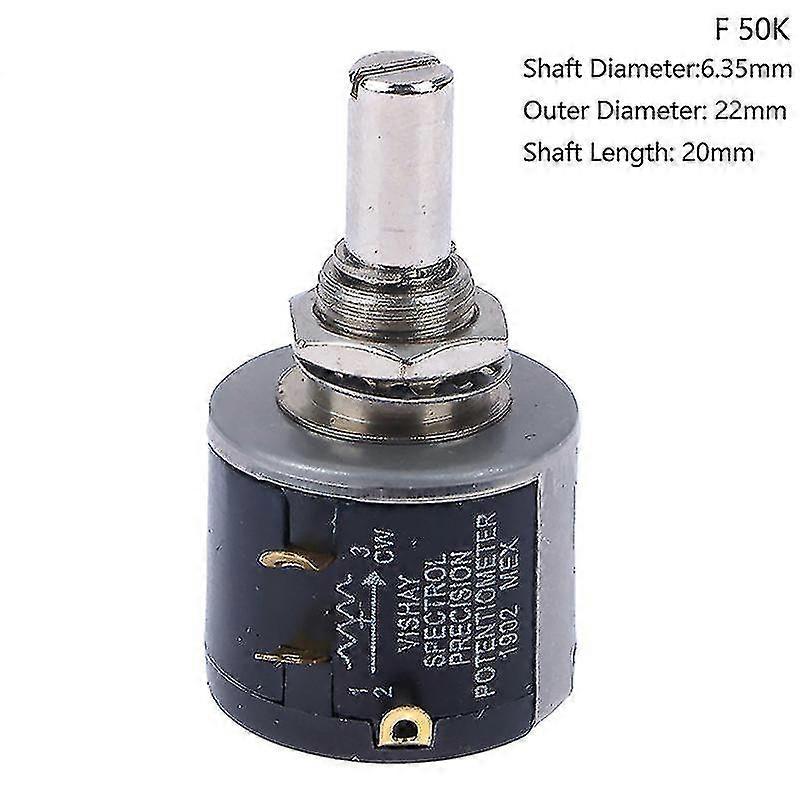 1pc 534-1-1 Precision Coil Wire Wound Potentiometer 1k 2k 5k 10k 20k 50k 100k