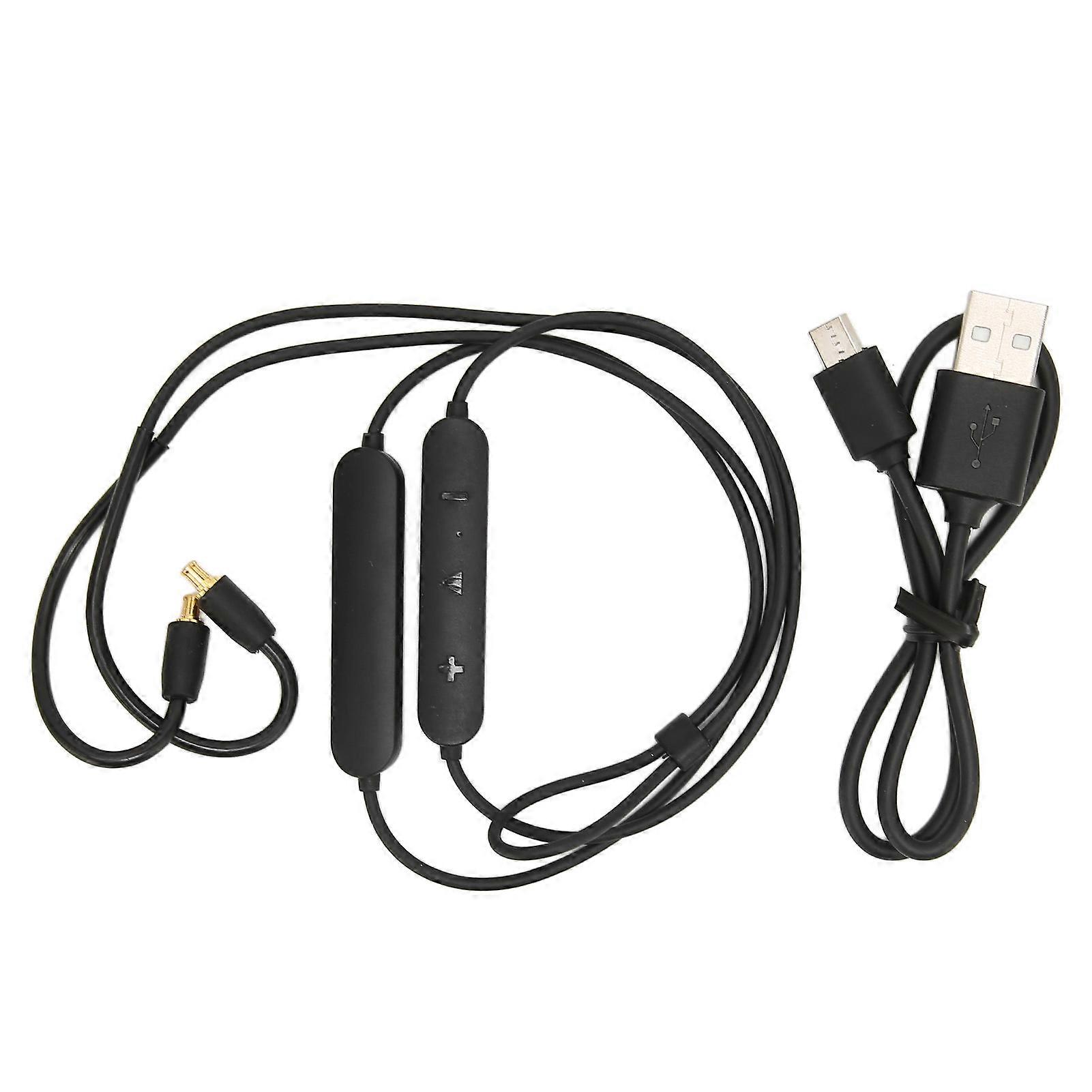 Headset BT Adapter Cable Low Latency 2 Modes Ergonomic Wireless Headphone Cable with Mic for Technica E40 50 70