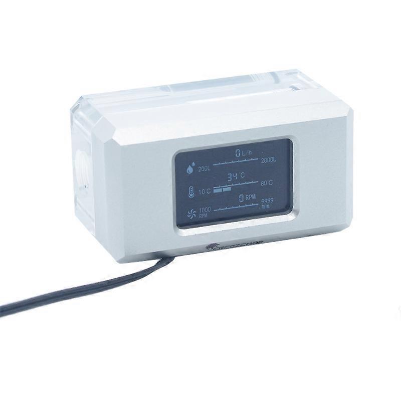 LSJ-ZNR Freezemod VA LCD Flow Meter Digital Monitor Liquid Cooling Thermometer