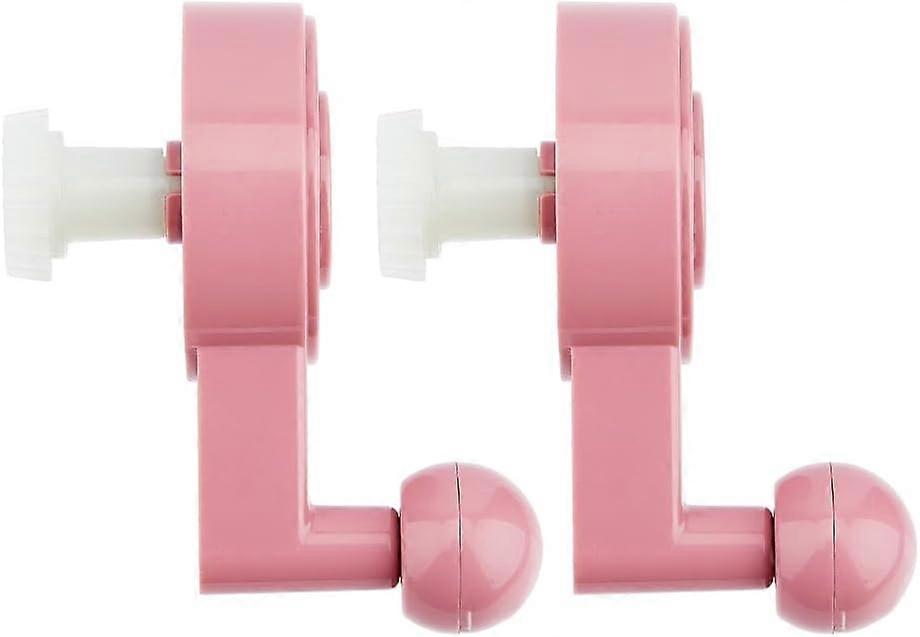 2Pcs Knitting Machine Handle Flamingo Plastic Replacement Crank Handle Manual Cylindrical Sentro 48 Pin Knitting Machines Adapter Woven Sewing Accesso