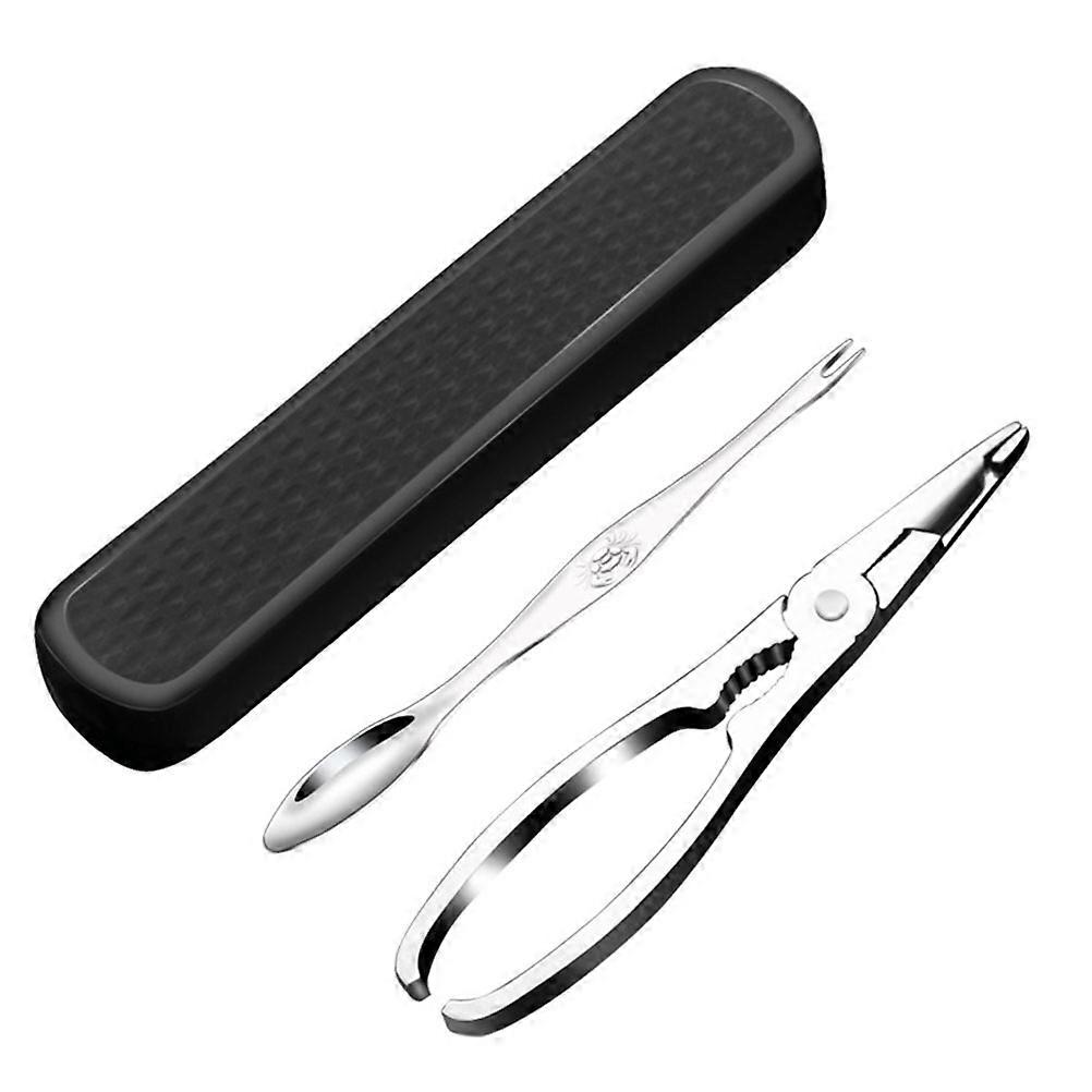 1 Set of Crab Lobster Crackers Seafood Shell Scissors Picks Eating Tools