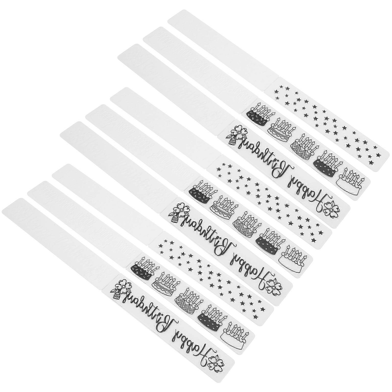 9Pcs Plastic Embossing Folders DIY Card Making Scrapbooking Embossed Template Paper Craft Tools