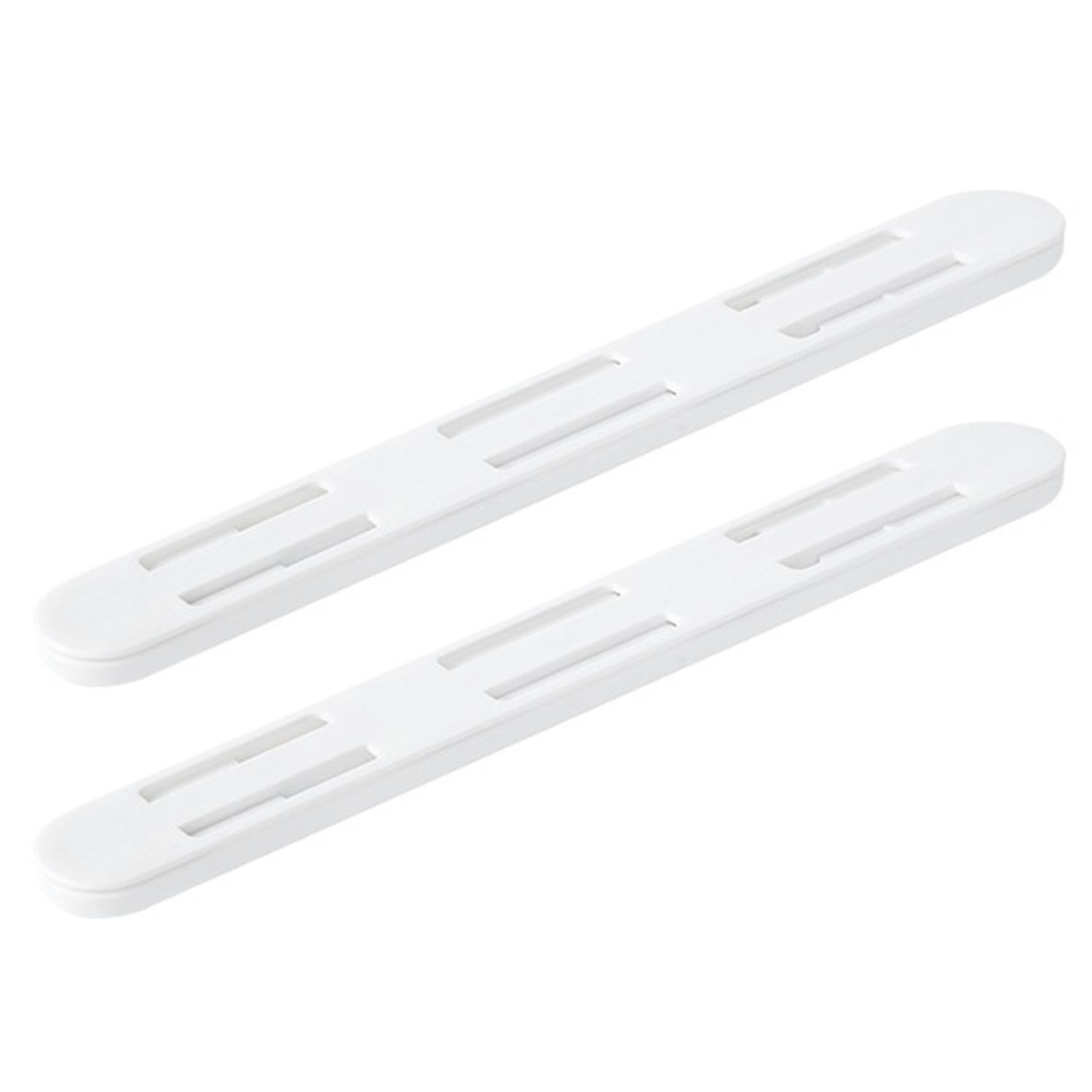 2Pcs Storage Mounting Rail Punch-Free Easy Installation Storage Bin Slide Rail Hardware Kitchen