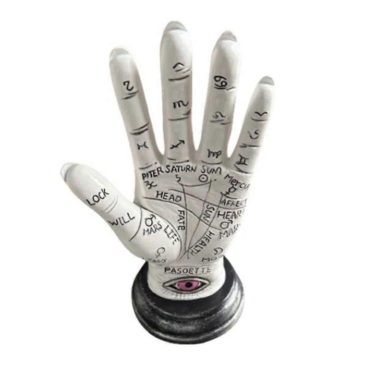 Hand of God Palmistry Statue Devil Hand Figurine Demonic Hand Halloween Decorations Home Decor Desk