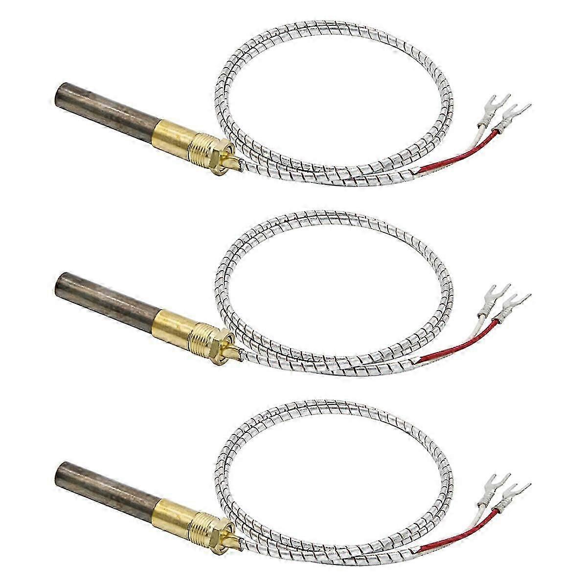 36in 750mv Thermopile مناسب للحرارة Glo Heatilator ، 750 مللي فولت استبدال المزدوجة الحرارية لأجزاء الموقد Q313a ، 3 قطع