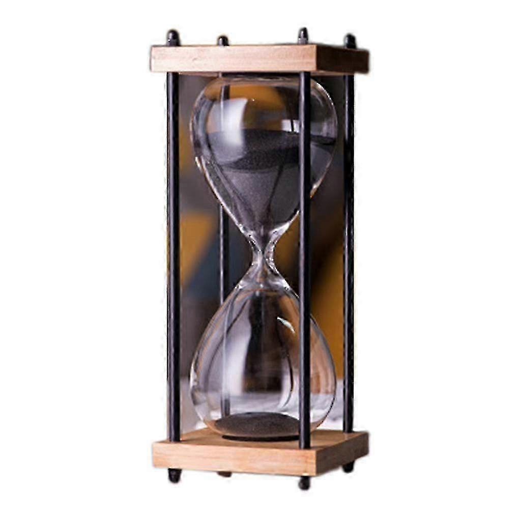 Creative Vintage 30 Minutes Grand Sablier Minuterie Avec Support en Bois Verre Sand Clock Time Manager Enfants Enfants Cadeau Home Desktop Décoration