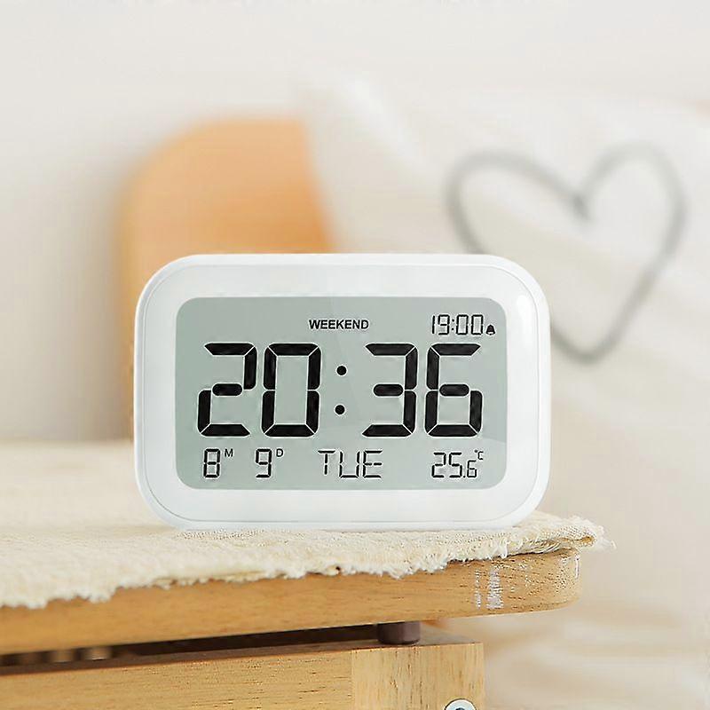 Digital Alarm Clock For Bedroom Travel Office - Modern Minimalist Style With Lcd Display Volume Adju