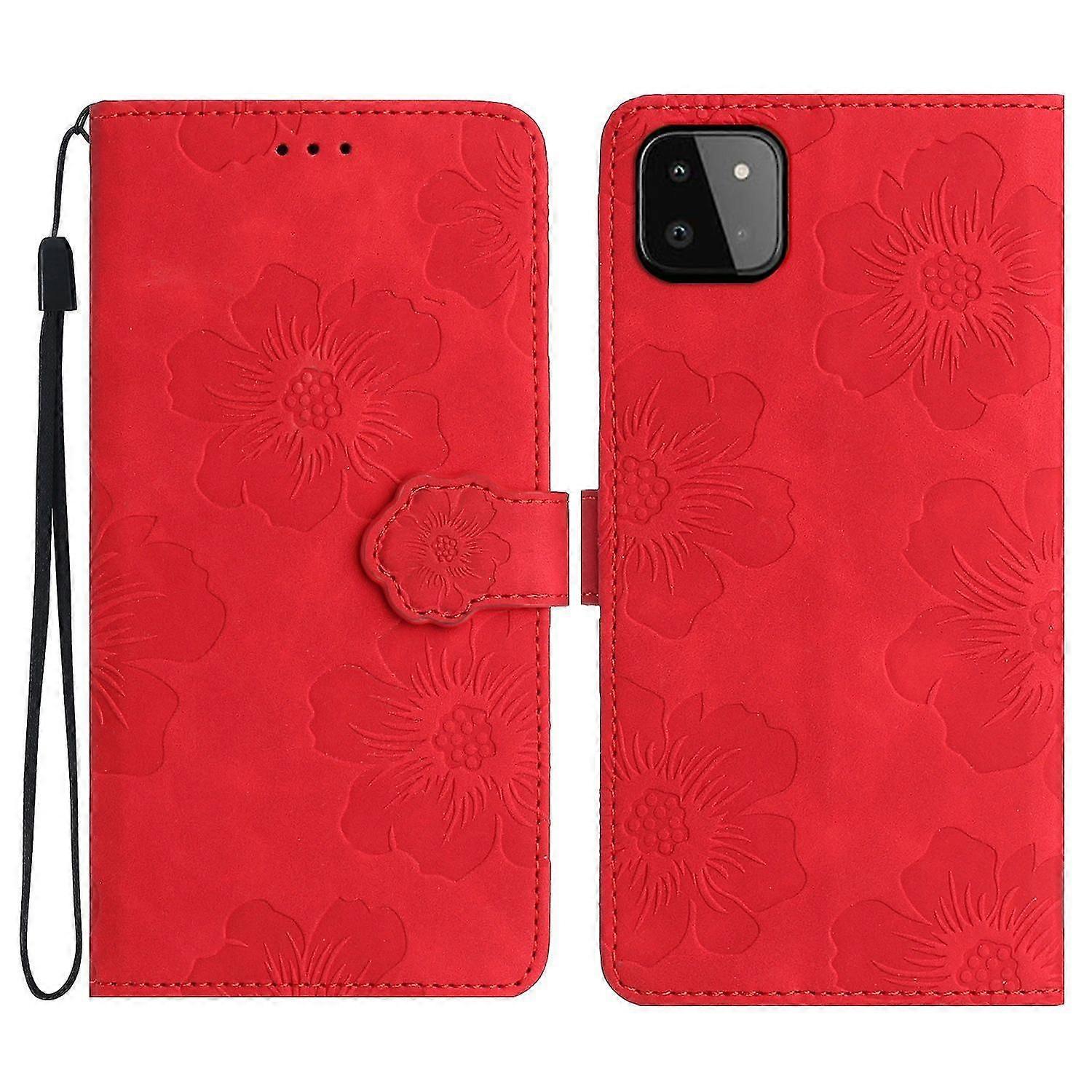 For Samsung Galaxy A22 5G (EU Version) Full Protection Shells Imprint Stand Wallet Phone Case