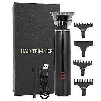 Elektrische Trimmer Tondeuse Waterdicht Huishouden LCD Display Home Hair CutterBlack