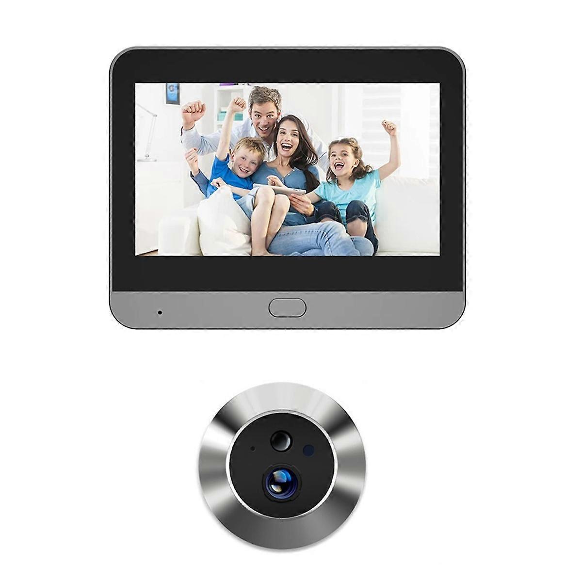 Smart Tuya 3MP 2.4G WiFi Door Camera Automatic Sensing Door Eye Camera Digital Door Viewer Wireless Doorbell Home