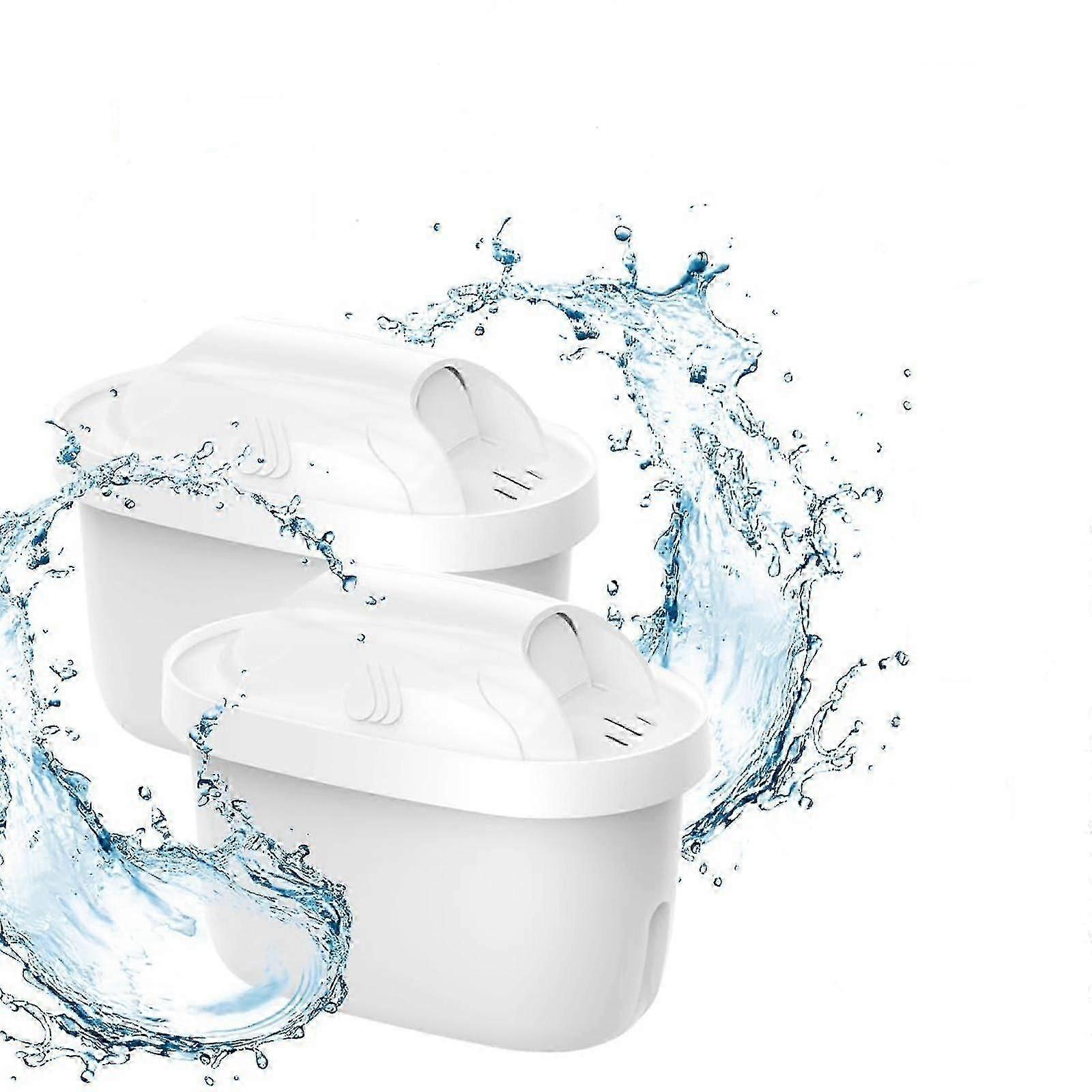 2x Water Filter Cartridges Universal Flter Cartridge Replacement Pitcher Water Filter Compatible with Brita Marella Brita Kettle -GSLA