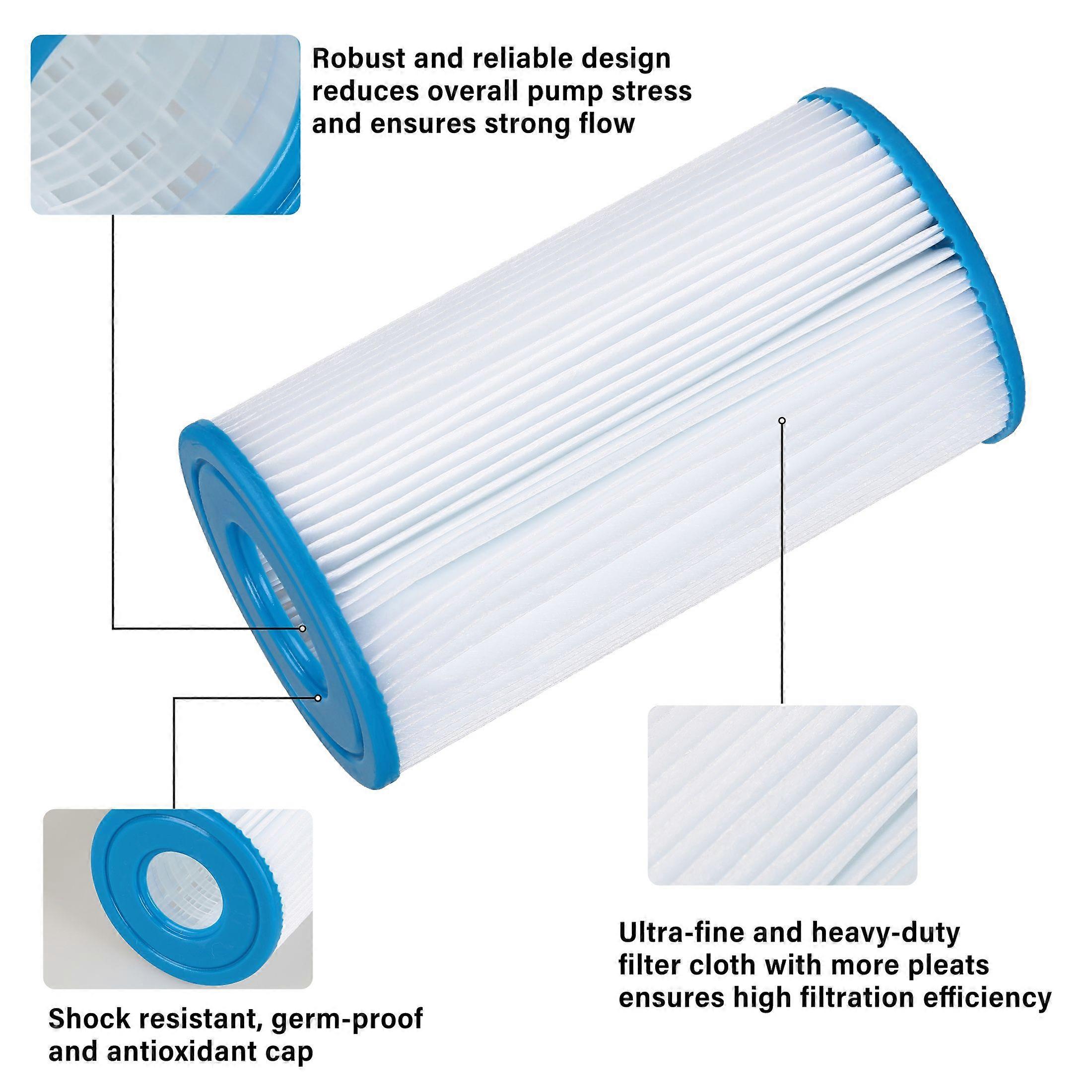 Swimming Pool Type A/C Filter Cartridge Heavey Duty Easy to Install High Filtration Efficiency Pool Filter