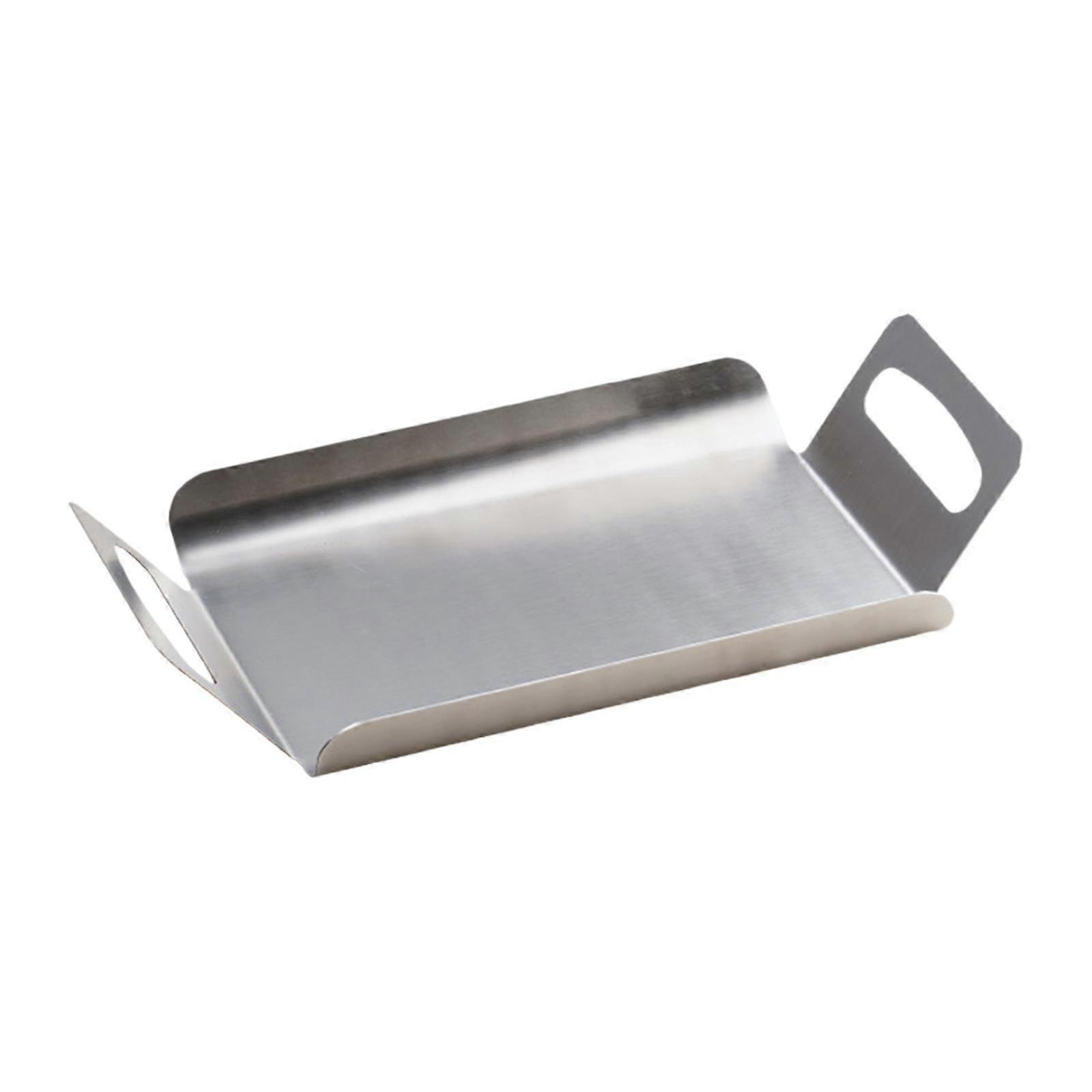 Serving Tray Fruit Snack Plate Rectangular with Handle Multipurpose Storage Tray