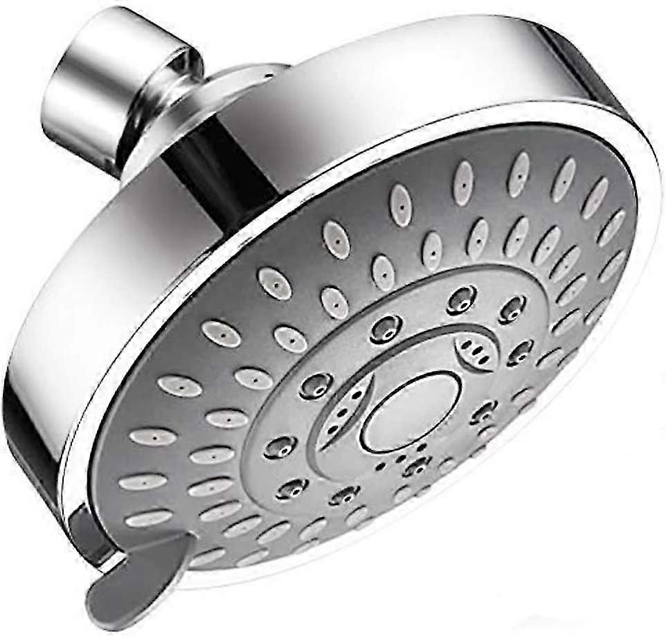 Multi-Functional Bathroom Showerhead 4 inch High Flow Shower Head, 5 Spray Settings